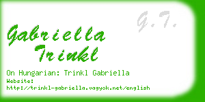gabriella trinkl business card